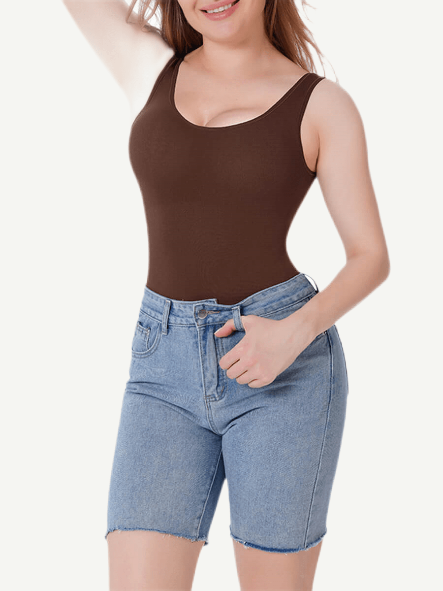 CurvedByOshun® Seamless Shape Vest Tummy Control Boob Support