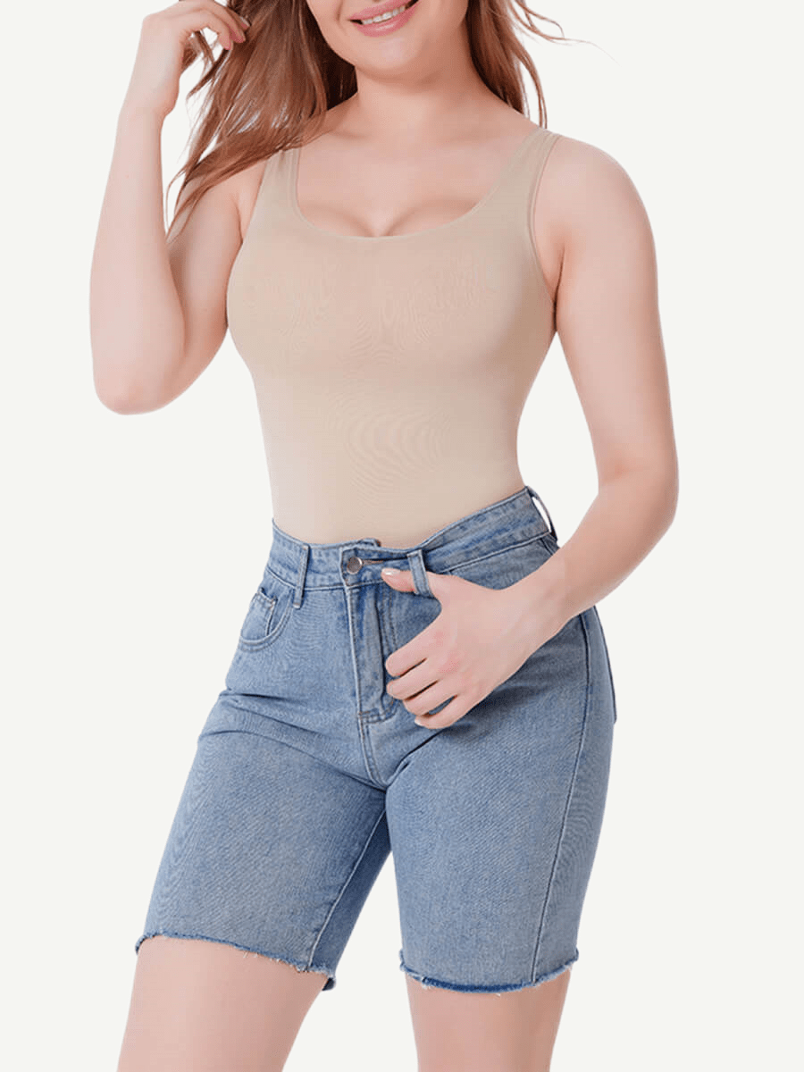 CurvedByOshun® Seamless Shape Vest Tummy Control Boob Support