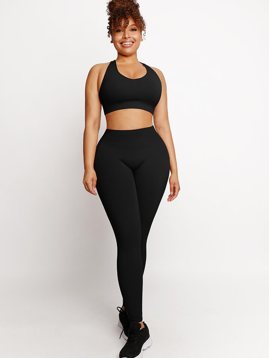 CurvedByOshun® 🌿Eco-friendly Sexy Seamless Sportswear Butt Lifting Tummy Control