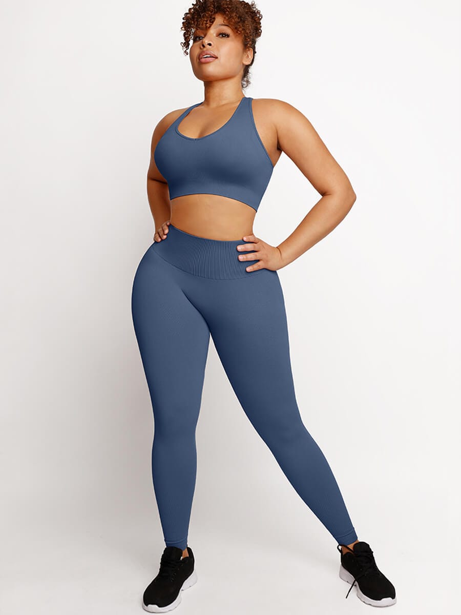 CurvedByOshun® 🌿Eco-friendly Sexy Seamless Sportswear Butt Lifting Tummy Control