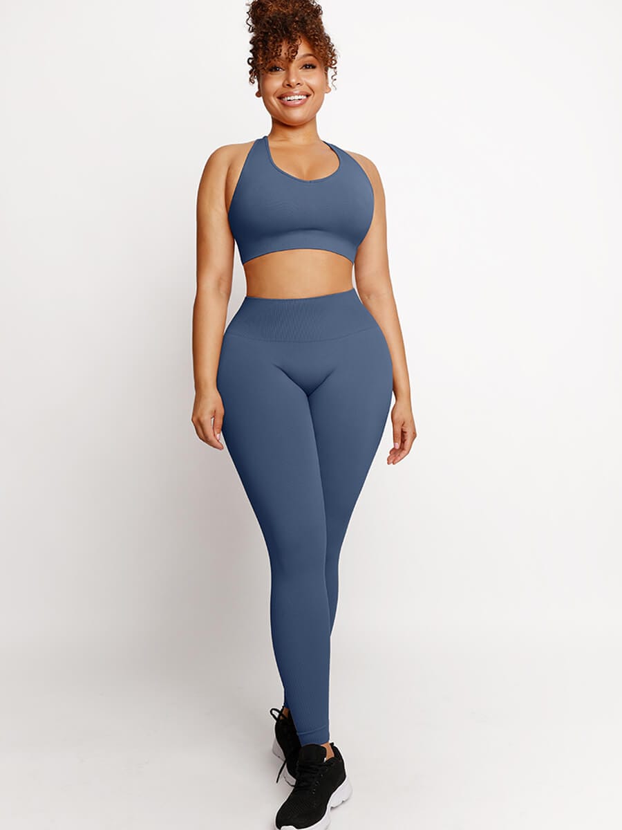 CurvedByOshun® 🌿Eco-friendly Sexy Seamless Sportswear Butt Lifting Tummy Control