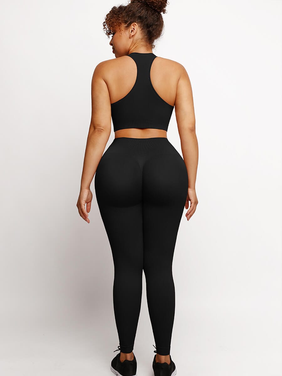 CurvedByOshun® 🌿Eco-friendly Sexy Seamless Sportswear Butt Lifting Tummy Control