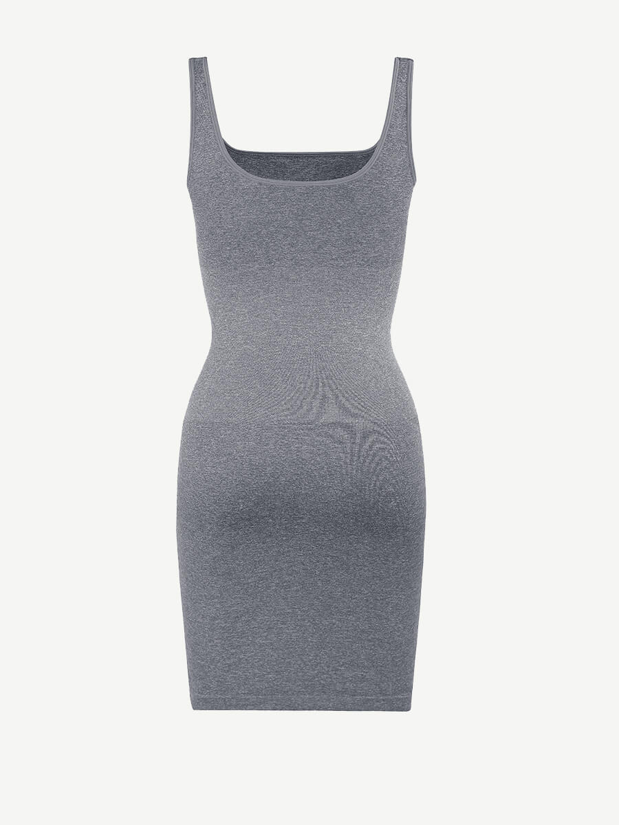 CurvedByOshun®  🌿Eco-friendly Square-neck Shaper Snatched Seamless Dress