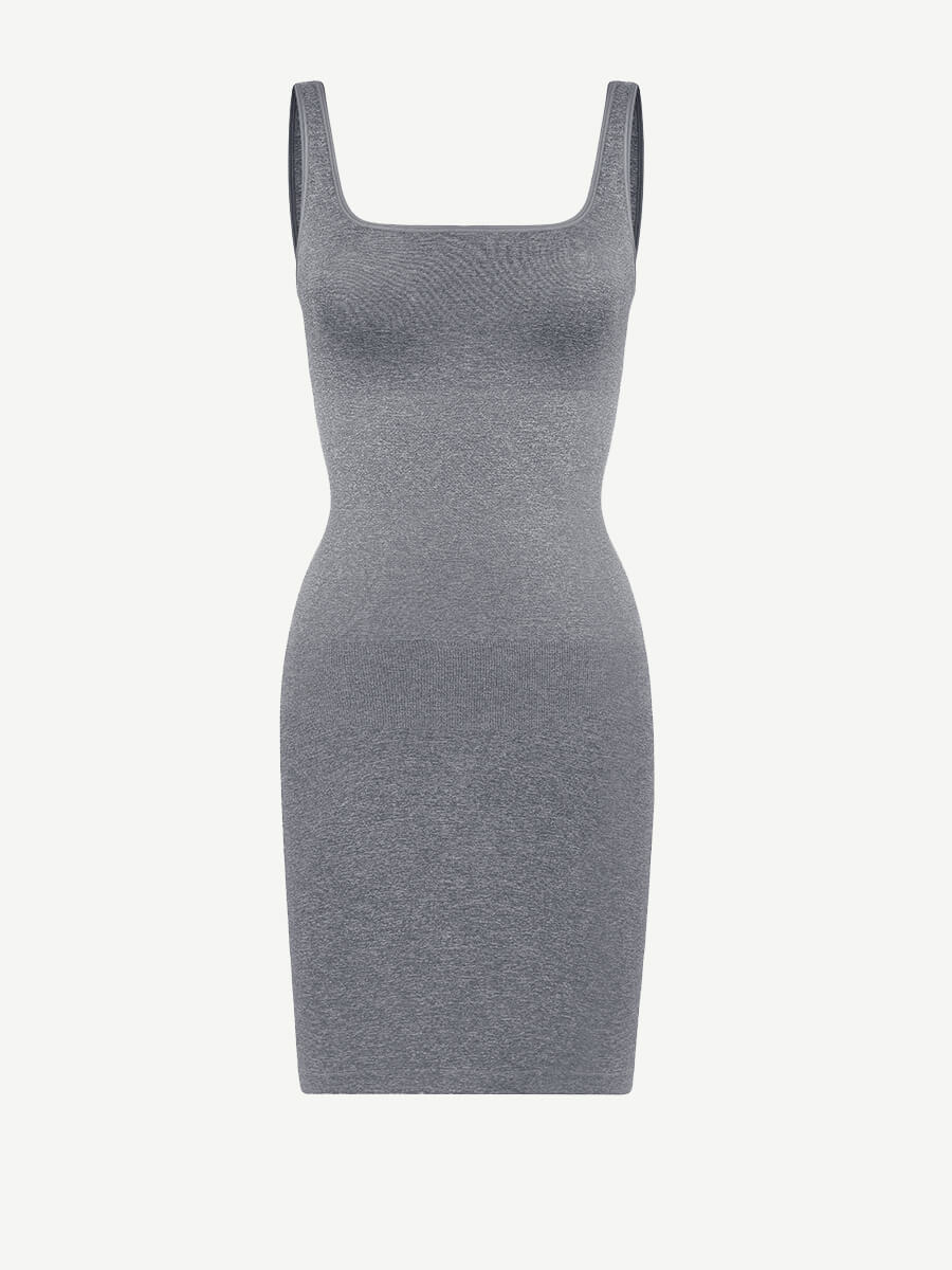 CurvedByOshun®  🌿Eco-friendly Square-neck Shaper Snatched Seamless Dress