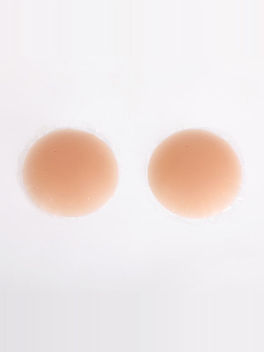 CurvedByOshun® No-Show Adhesive Reusable Nipple Covers for Strapless Dress