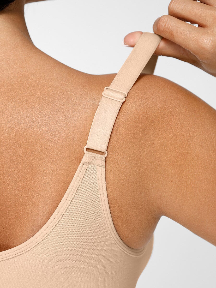 CurvedByOshun® Post Surgery Full Coverage Compression Surgical Front Closure Mastectomy Bras