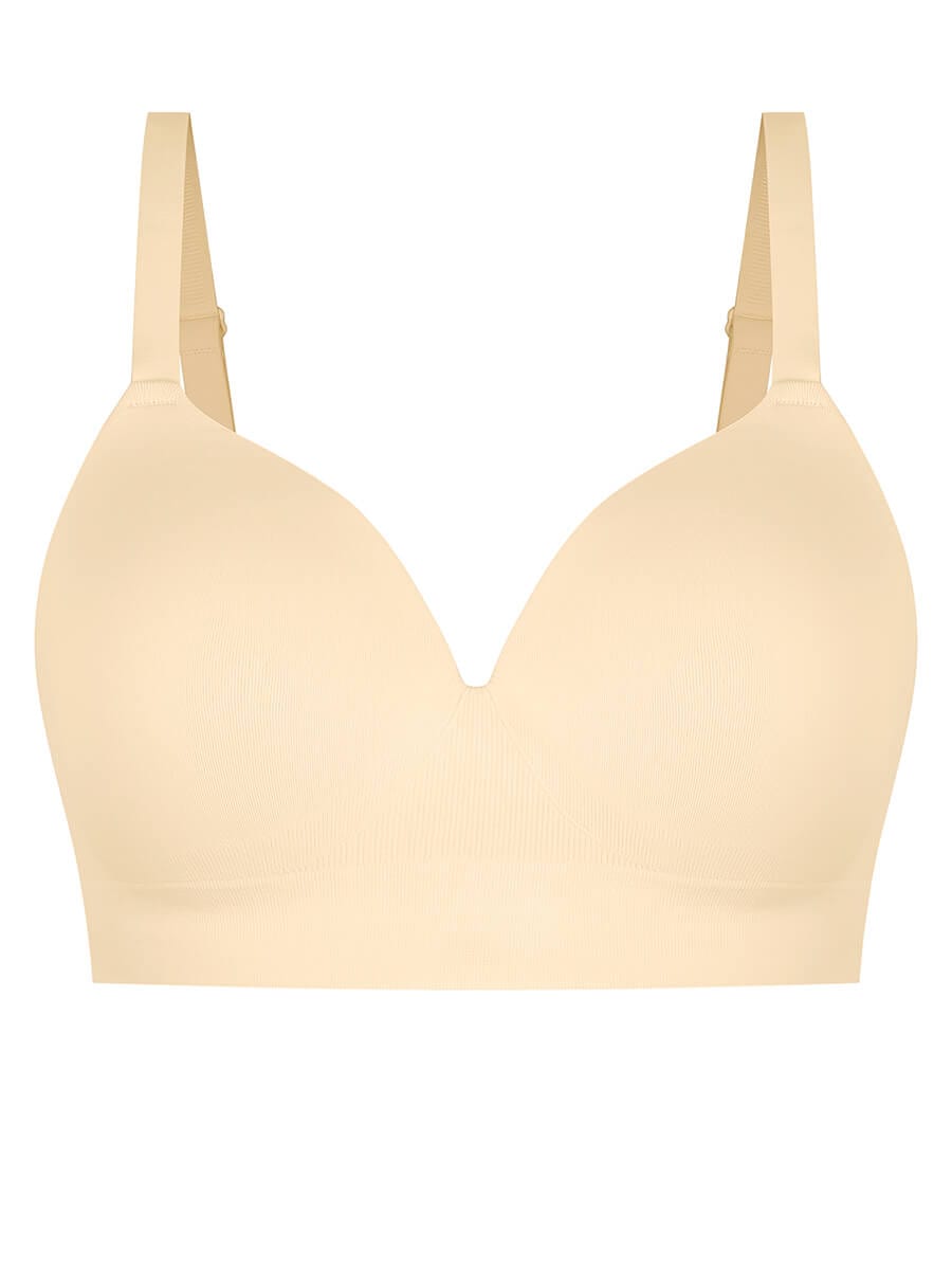 CurvedByOshun®  Seamless Wireless Bust Support Shapewear Bra