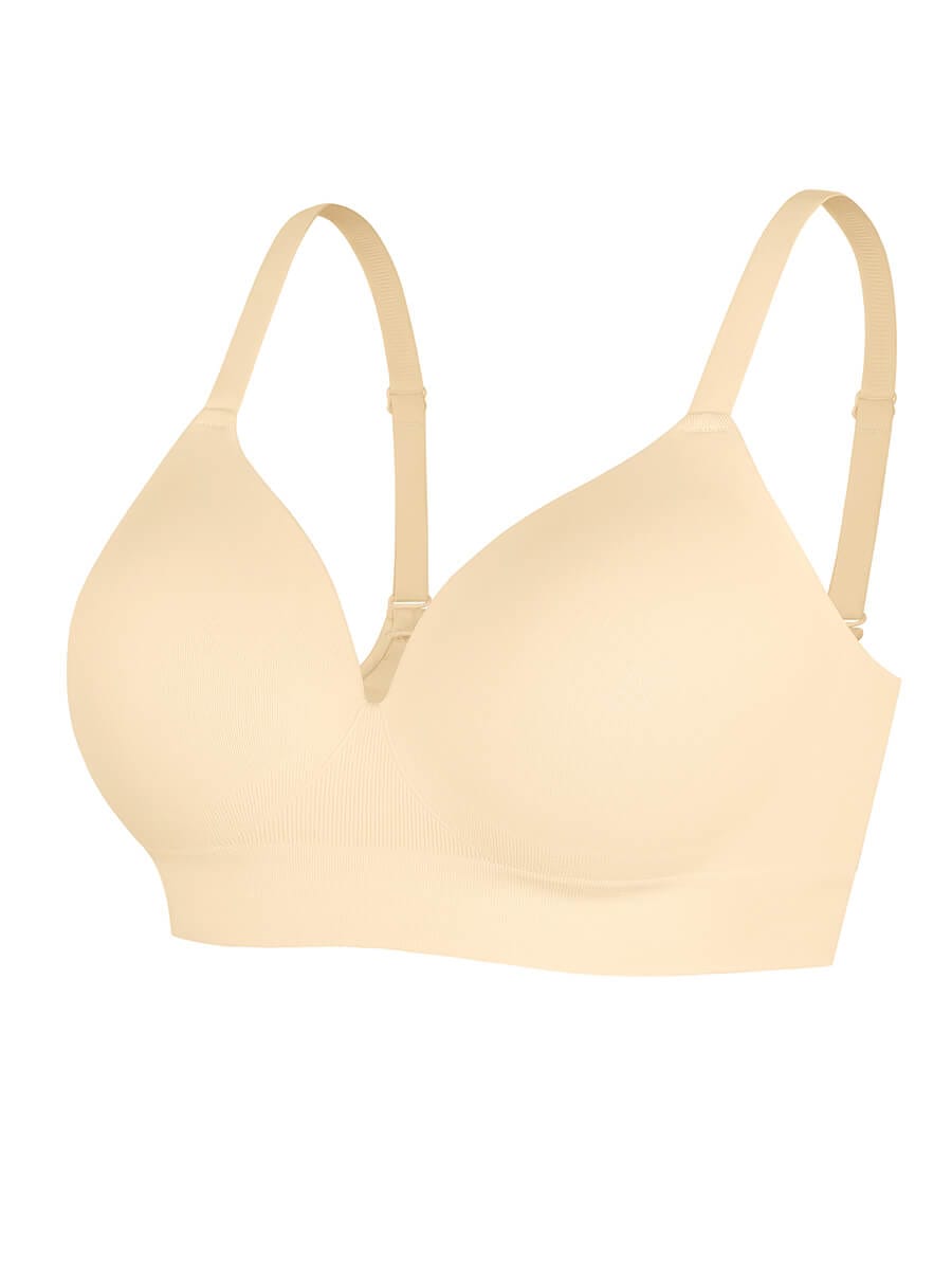 CurvedByOshun®  Seamless Wireless Bust Support Shapewear Bra