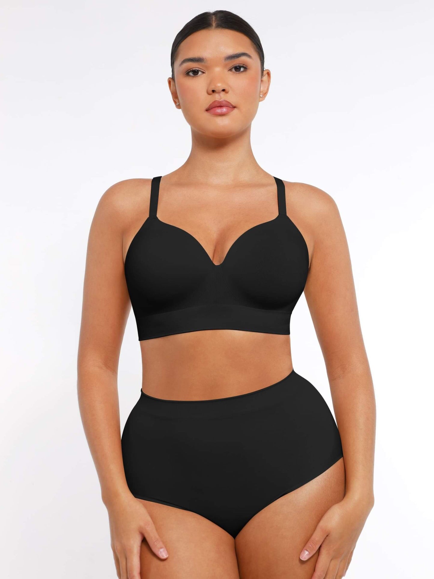 CurvedByOshun®  Seamless Wireless Bust Support Shapewear Bra