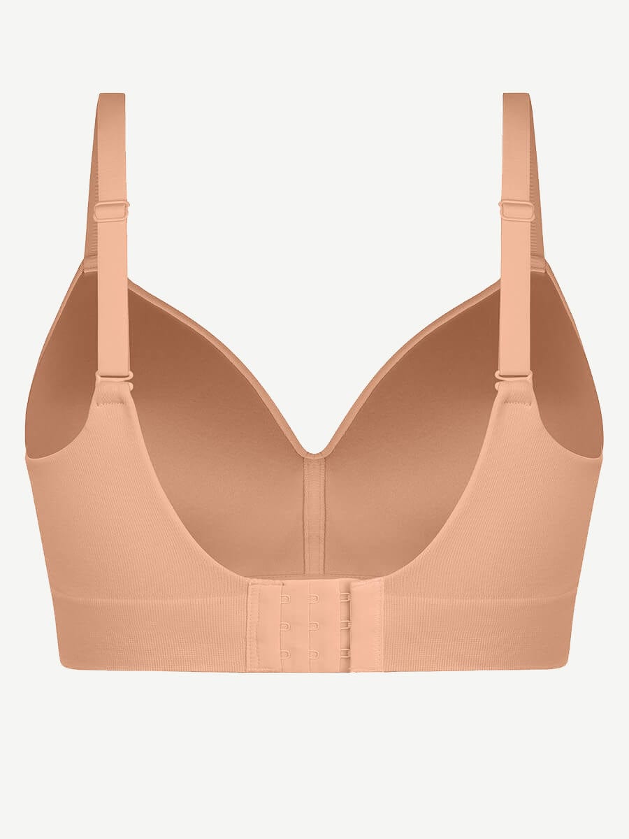 CurvedByOshun®  Seamless Wireless Bust Support Shapewear Bra