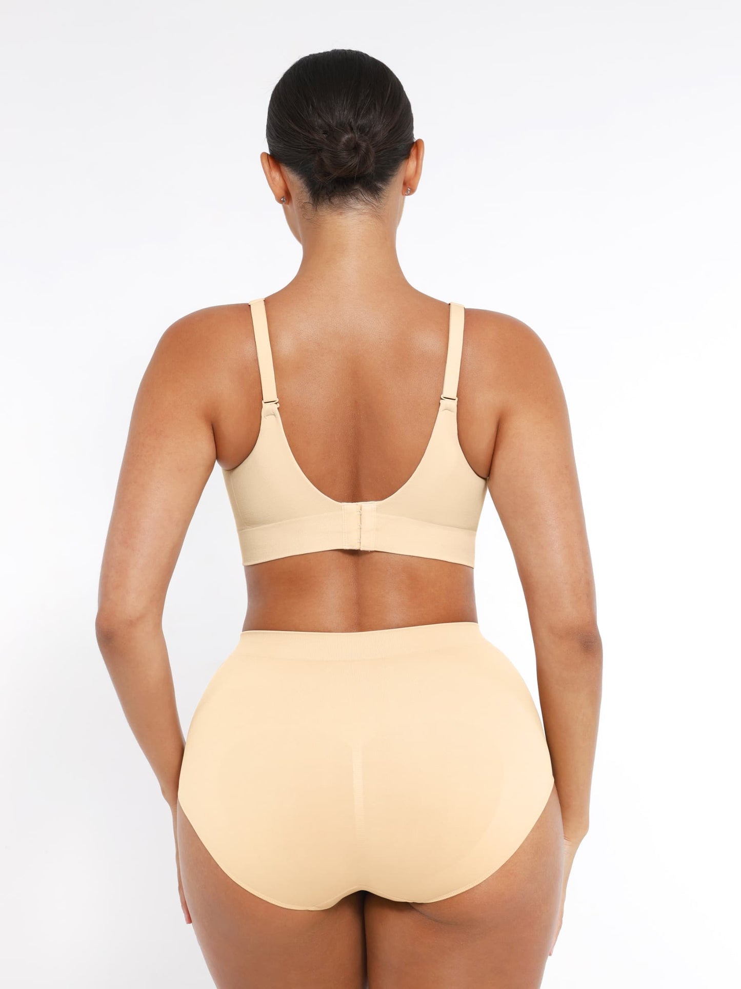 CurvedByOshun®  Seamless Wireless Bust Support Shapewear Bra