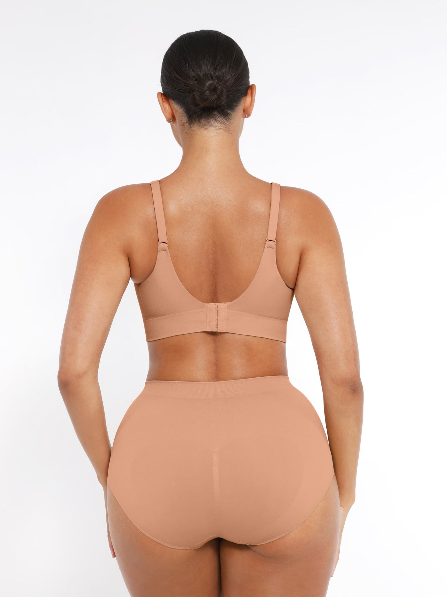 CurvedByOshun®  Seamless Wireless Bust Support Shapewear Bra