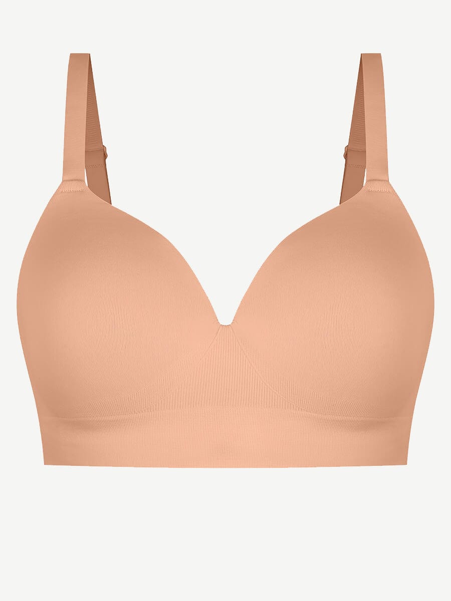 CurvedByOshun®  Seamless Wireless Bust Support Shapewear Bra