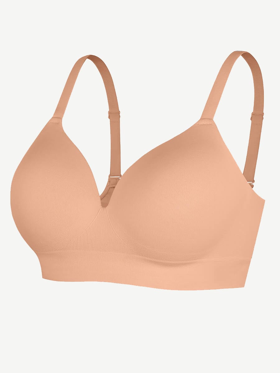 CurvedByOshun®  Seamless Wireless Bust Support Shapewear Bra