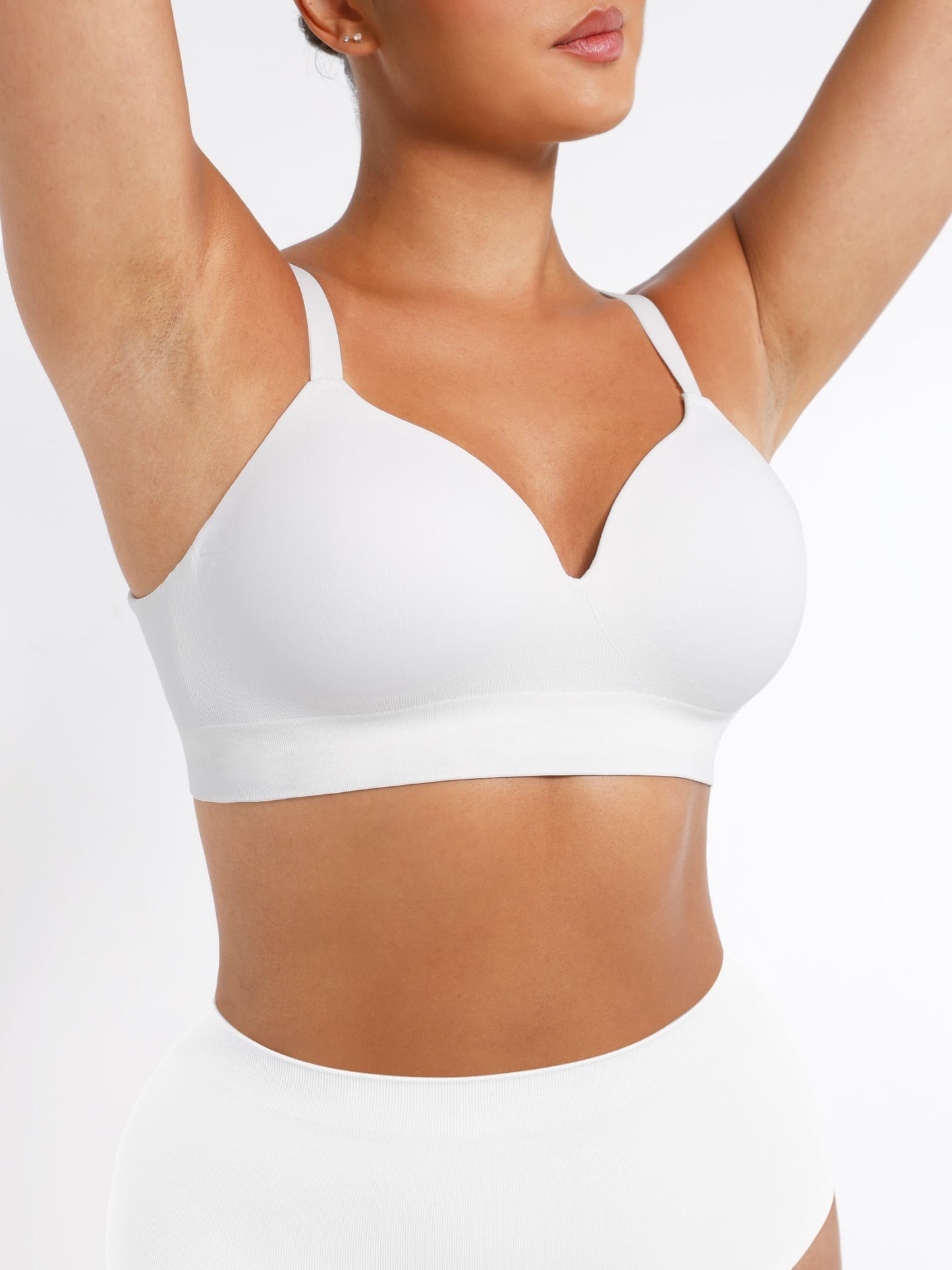 CurvedByOshun®  Seamless Wireless Bust Support Shapewear Bra