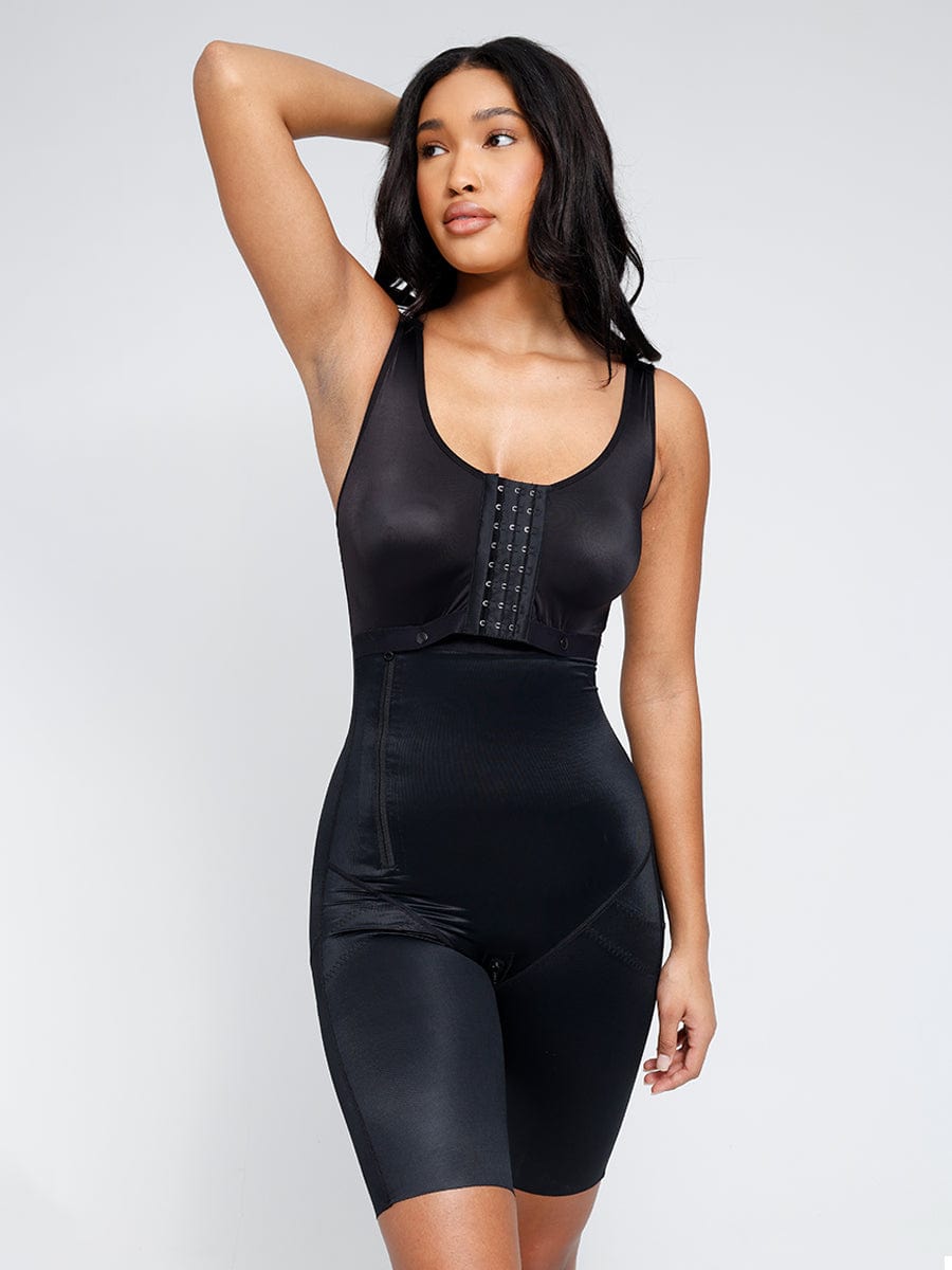 CurvedByOshun®  Post-Operative Breast-Covering Side-Zip Body Shaper