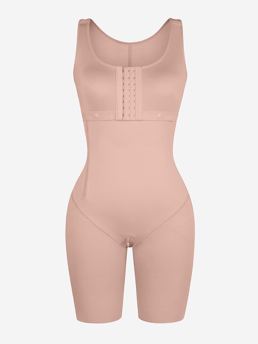 CurvedByOshun®  Post-Operative Breast-Covering Side-Zip Body Shaper