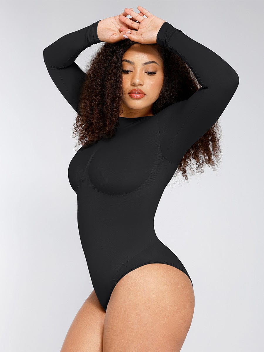 CurvedByOshun® Seamless Bust Support Waist Cinching Tummy Control Bodysuit