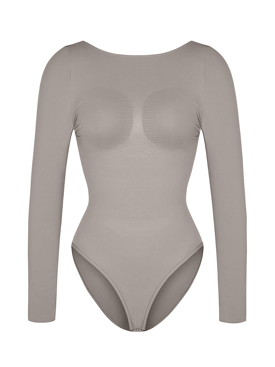 CurvedByOshun® Seamless Bust Support Waist Cinching Tummy Control Bodysuit