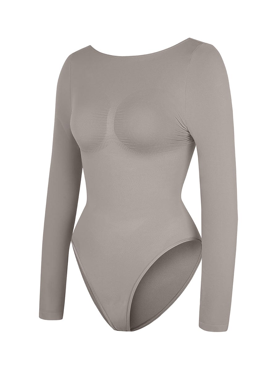 CurvedByOshun® Seamless Bust Support Waist Cinching Tummy Control Bodysuit