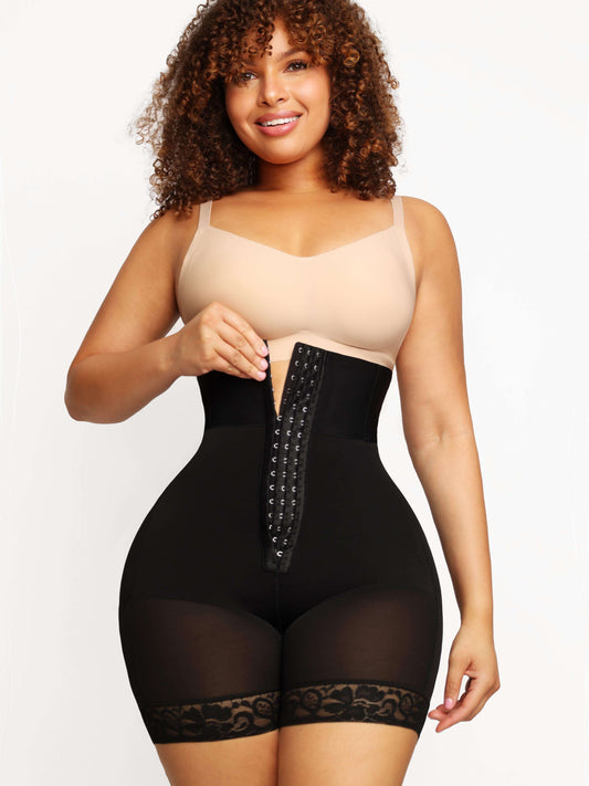 CurvedByOshun® 3-bones Triple-breasted High-waisted Elastic Body Butt Lifter