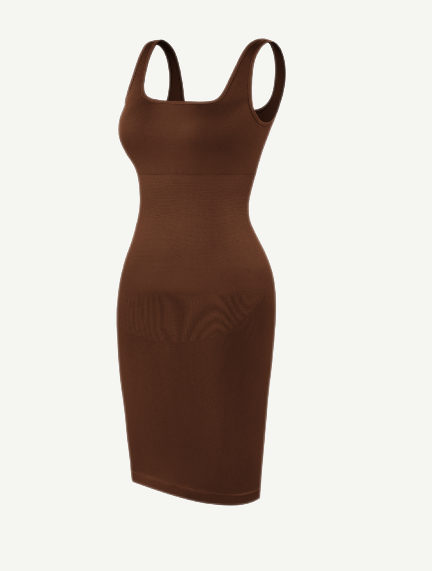 CurvedByOshun®  🌿Eco-friendly Square-neck Shaper Snatched Seamless Dress